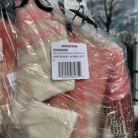 Cinq à Sept Aretha Plaid Mixed Media Coat NWT - Picture 11 of 11